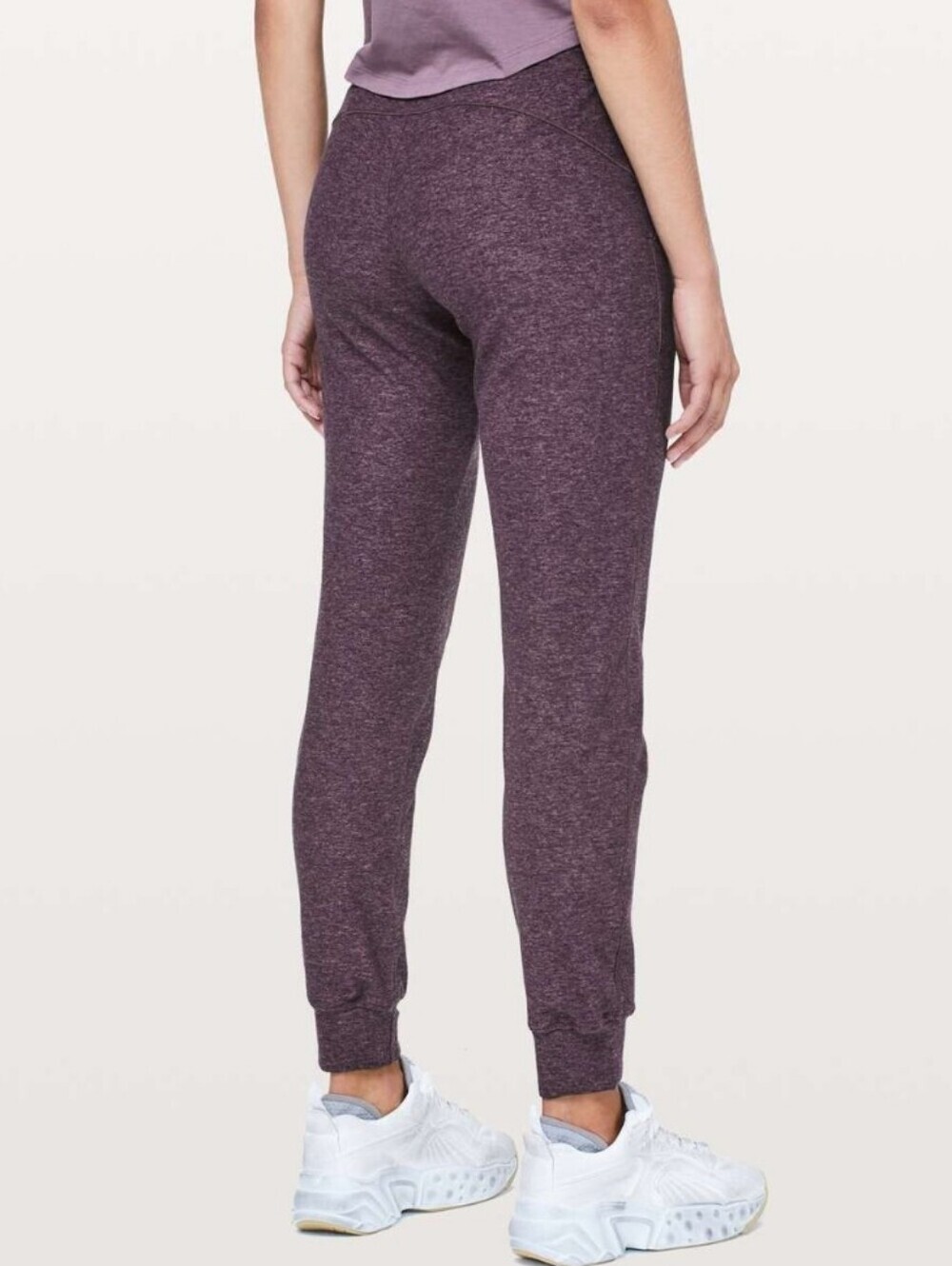 Lululemon Ready To Rulu Pant Joggers Size 4 Heather Spanish Rose Purple Black